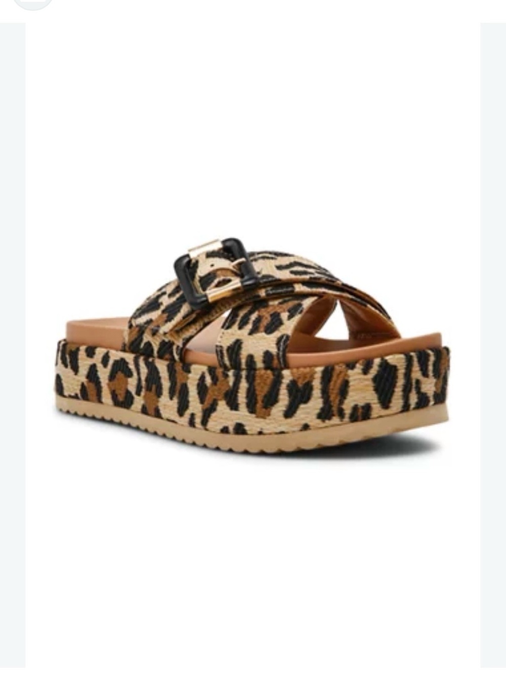 DV Dolce Vita Stasia Crossover Leopard Platform Sandal
